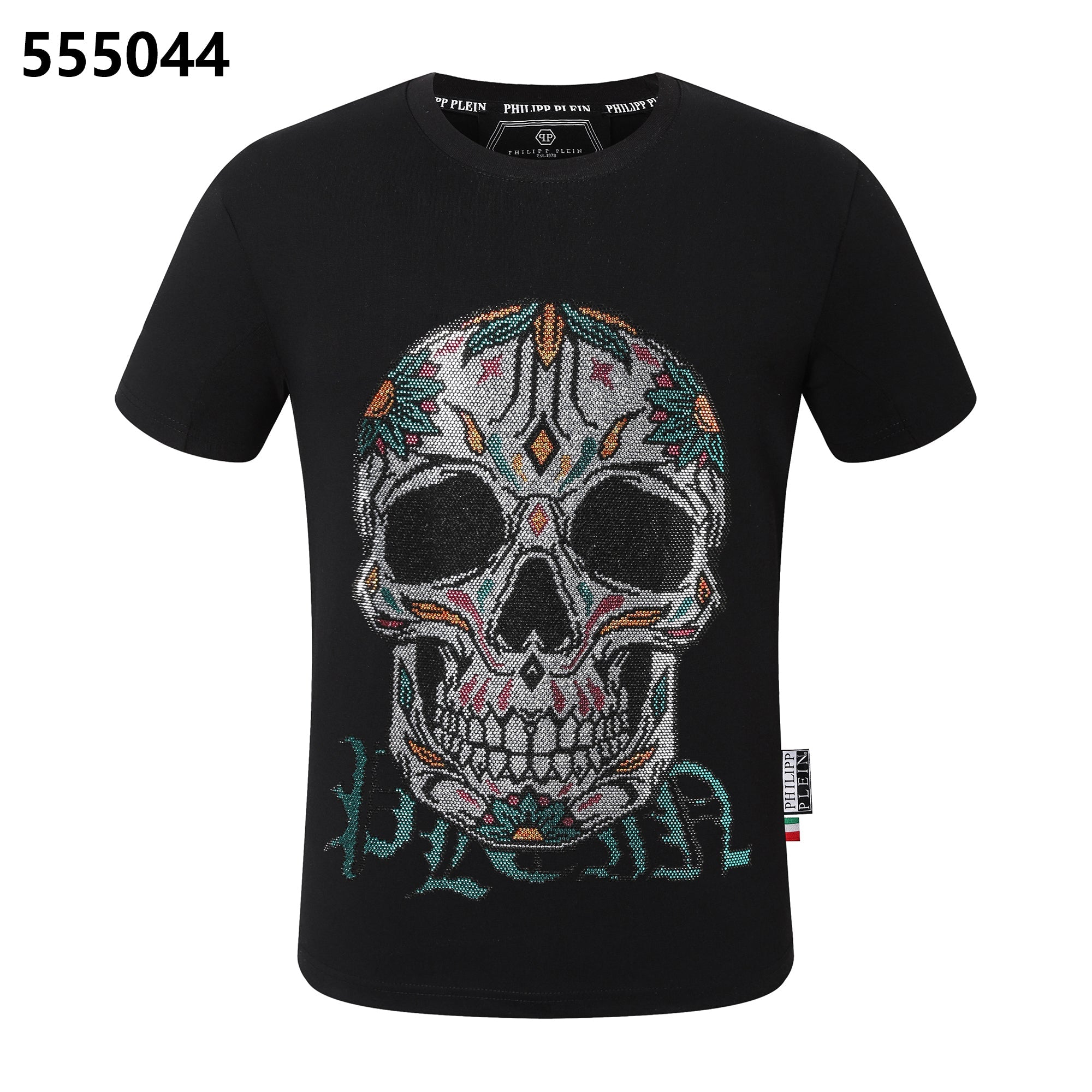 PHILIPP PLEIN Skull-Print Crew-Neck T-Shirt