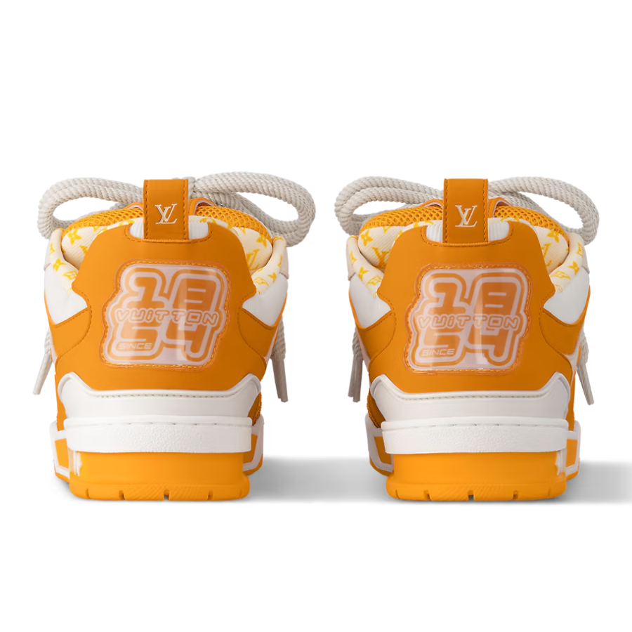 Louis Vuitton LV Skate Sneaker 'White/Orange Monogram Flower'