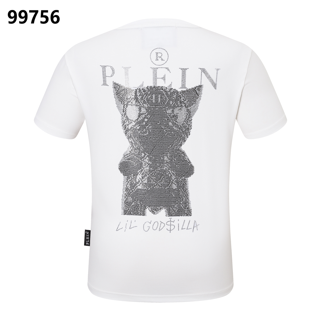 PHILIPP PLEIN Little Dinosaur Rhinestone Round-Neck T-Shirt