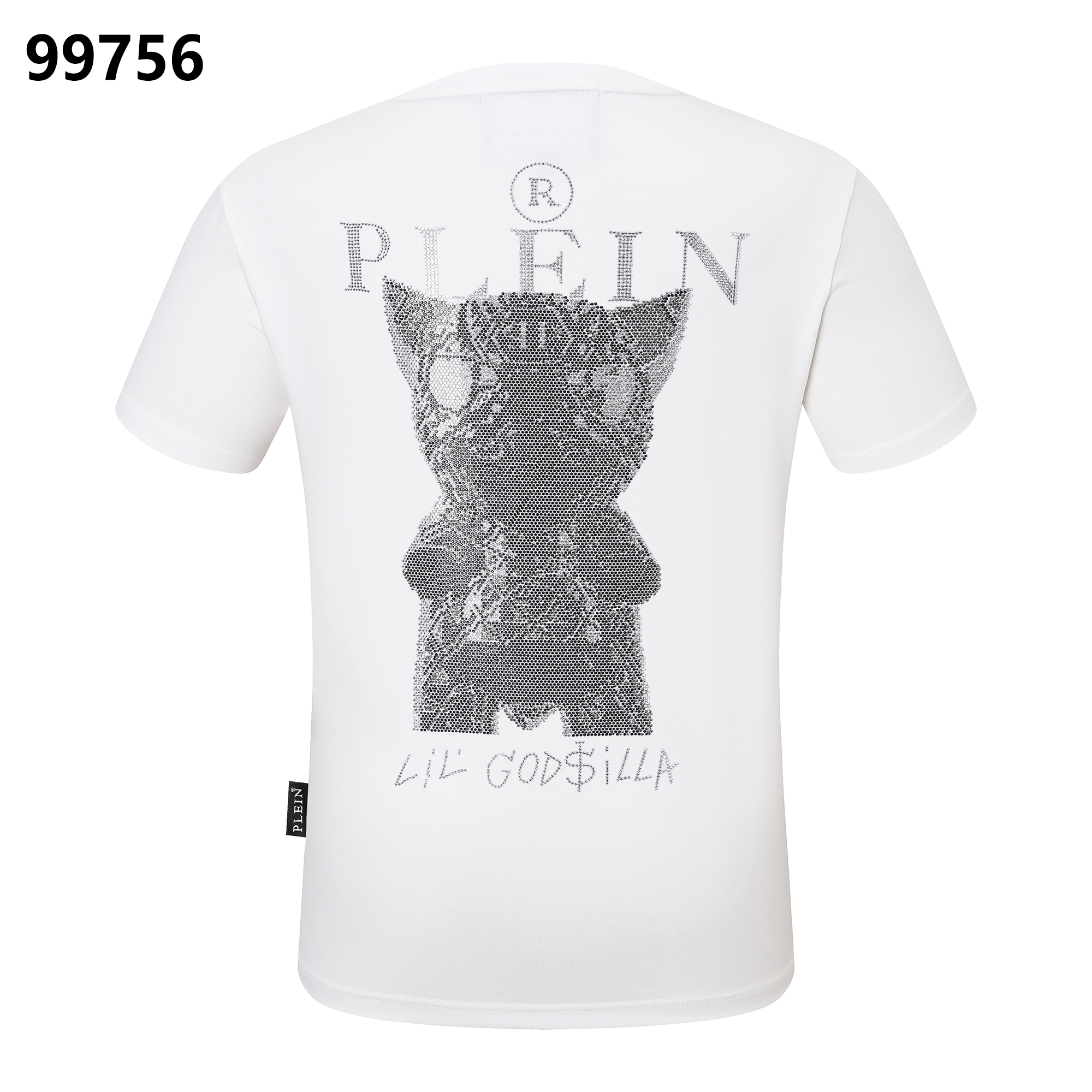 PHILIPP PLEIN Little Dinosaur Rhinestone Round-Neck T-Shirt