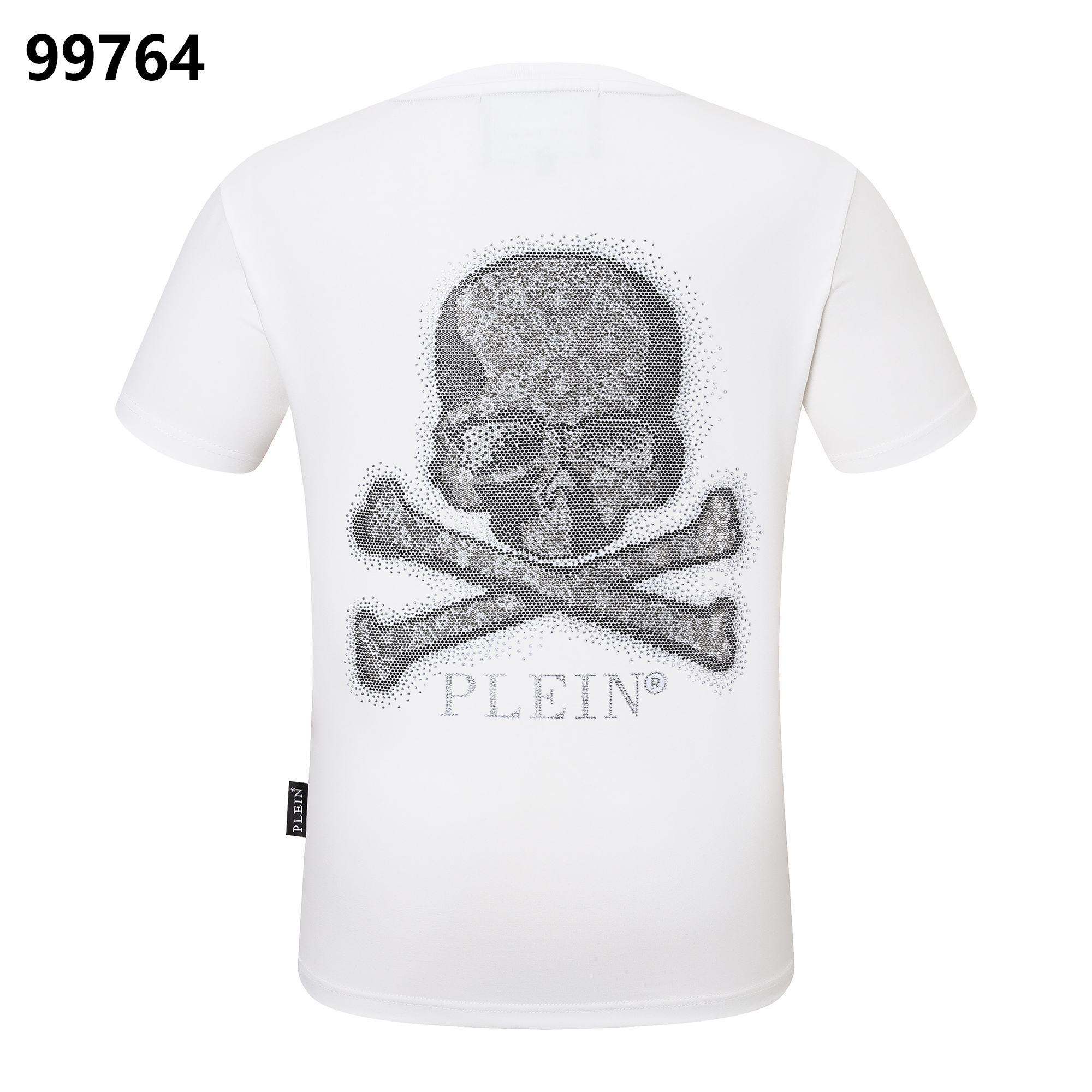 PHILIPP PLEIN Skull-Print Rhinestone-Embellished Crew-Neck T-Shirt