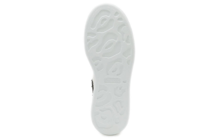 (WMNS) Alexander McQueen Oversized Sneaker 'White Jet Black Crystal' 666407WIA4Z9581 #
