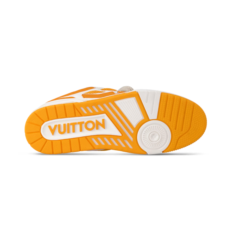 Louis Vuitton LV Skate Sneaker 'White/Orange Monogram Flower'
