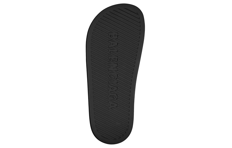 (WMNS) Balenciaga Chunky Slides 'Black' 654315W1S891000 #
