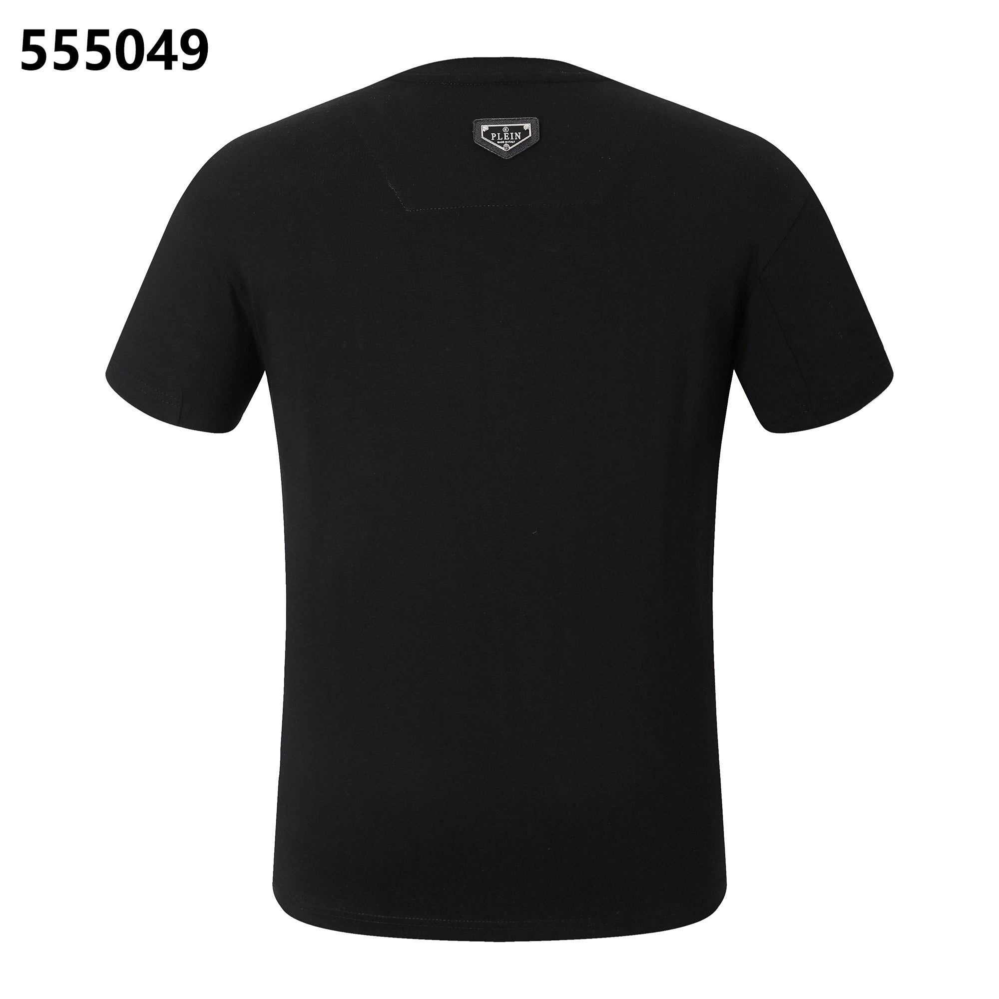 PHILIPP PLEIN Round-Neck T-Shirt with Red Skull Design