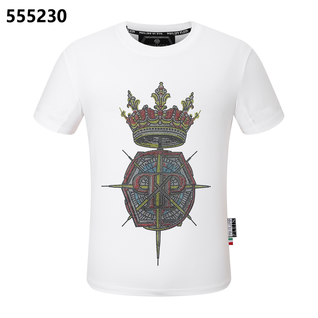 PHILIPP PLEIN Crown-Print Crew-Neck T-Shirt