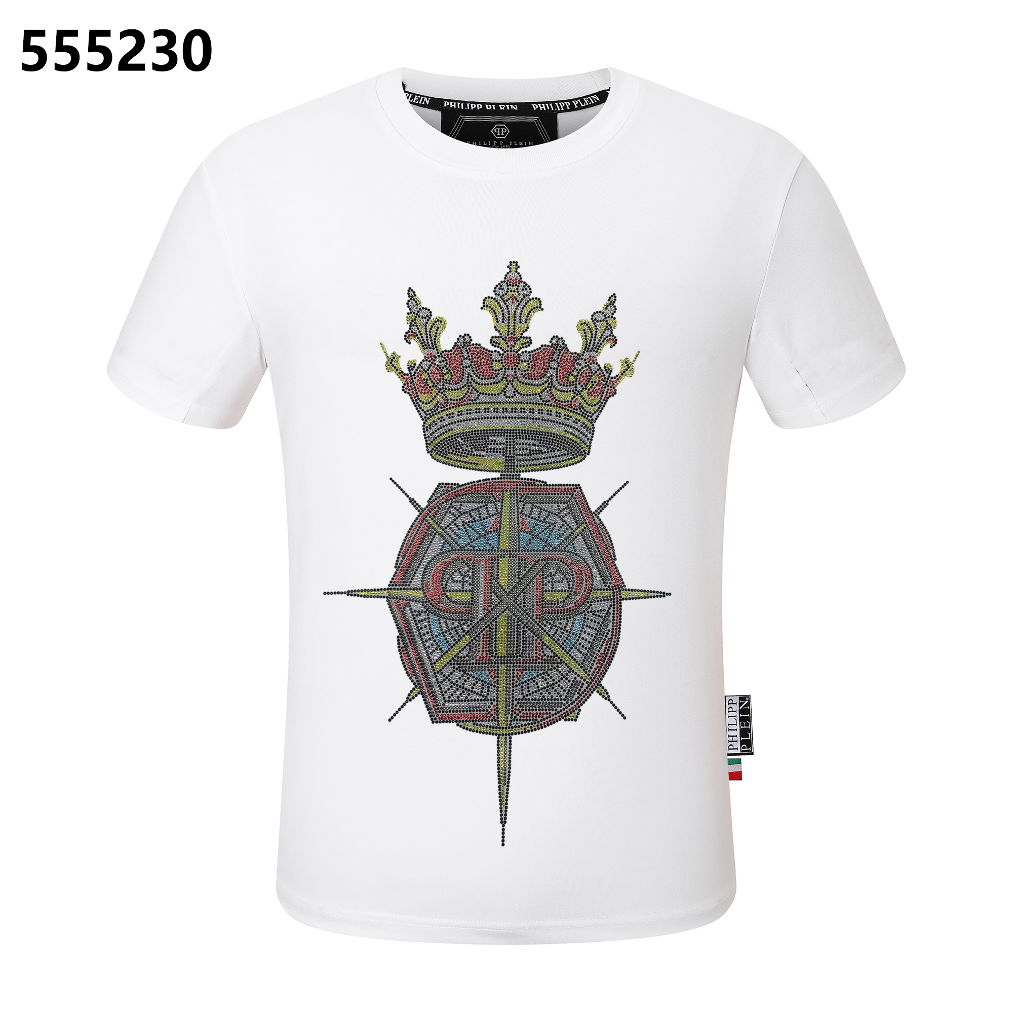 PHILIPP PLEIN Crown-Print Crew-Neck T-Shirt
