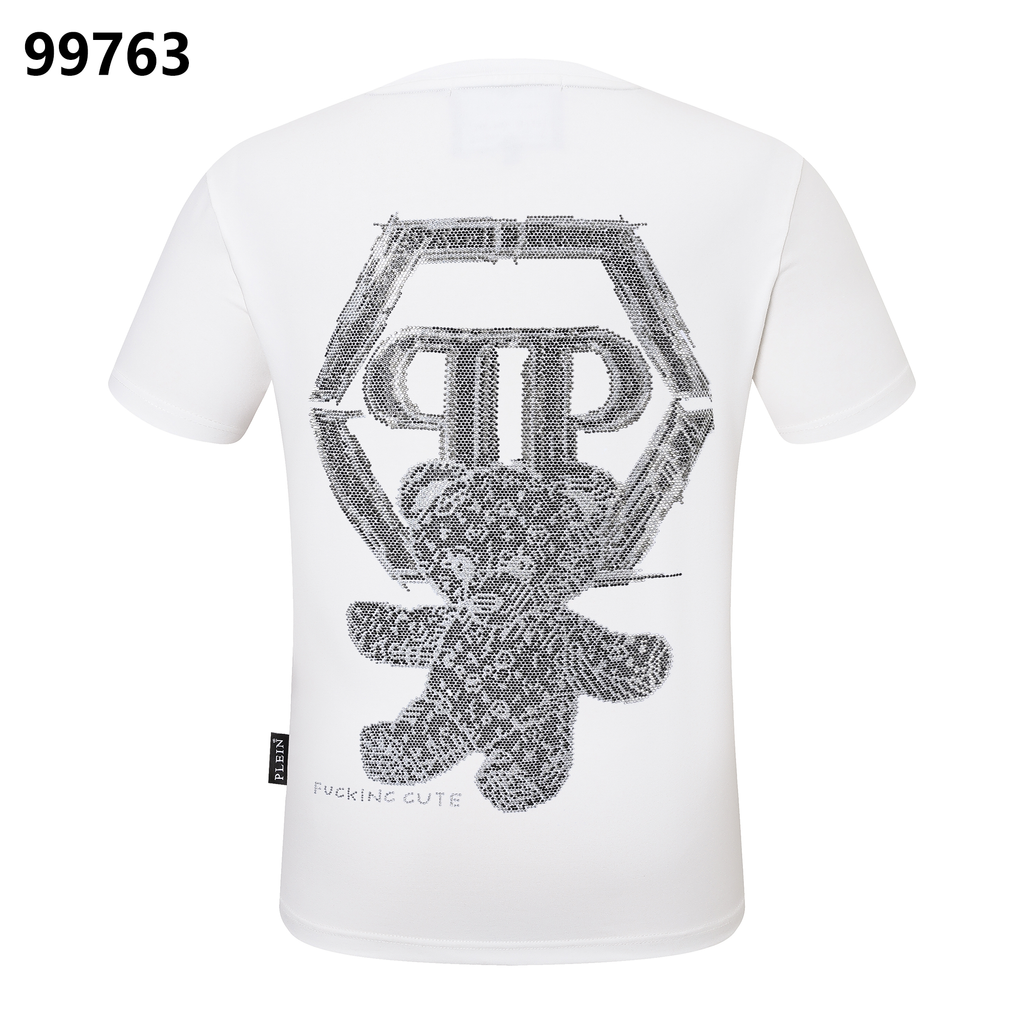 PHILIPP PLEIN Bear Embroidered Round-Neck T-Shirt