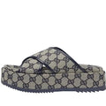 GUCCI SLIDE SANDAL " BEIGE BLUE " #.