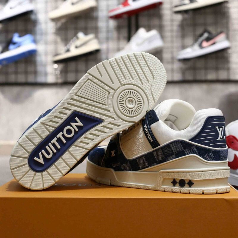 Louis Vuitton LV Trainer Sneaker 'Damier Denim Blue'