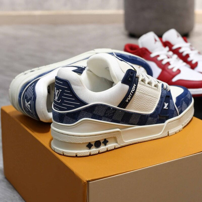 Louis Vuitton LV Trainer Sneaker 'Damier Denim Blue'