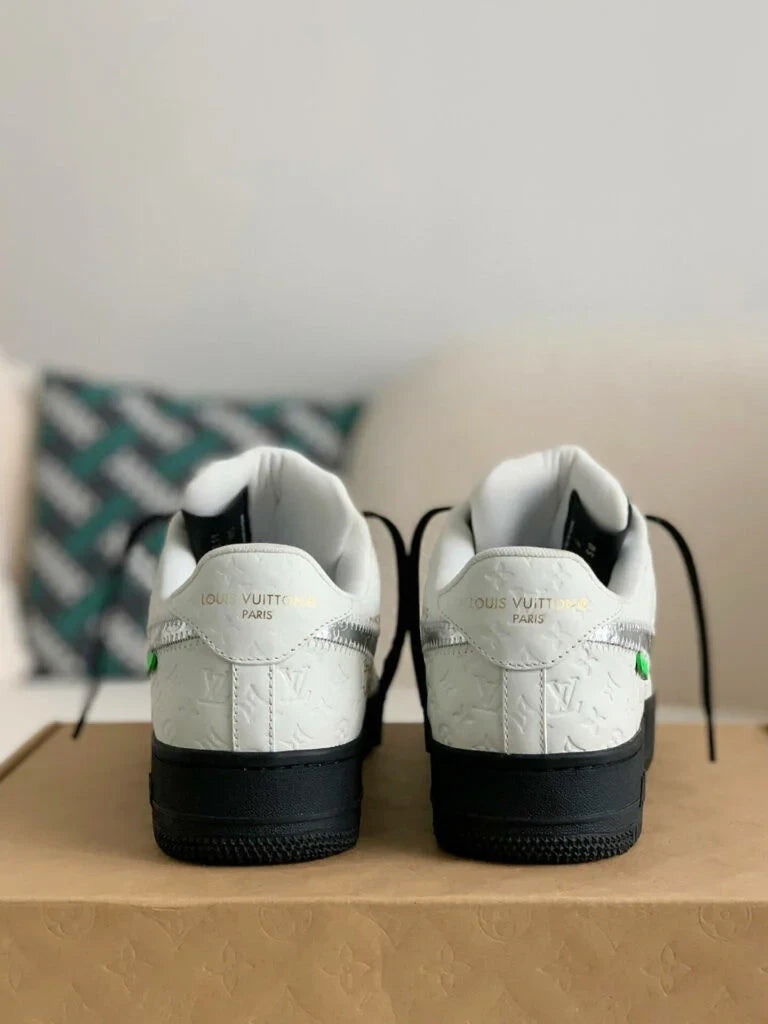 Louis Vuitton x Nike Air Force 1 Low 'White Black Silver'