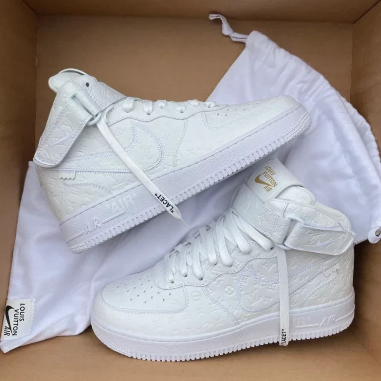 Louis Vuitton x Nike Air Force 1 Mid 'White'