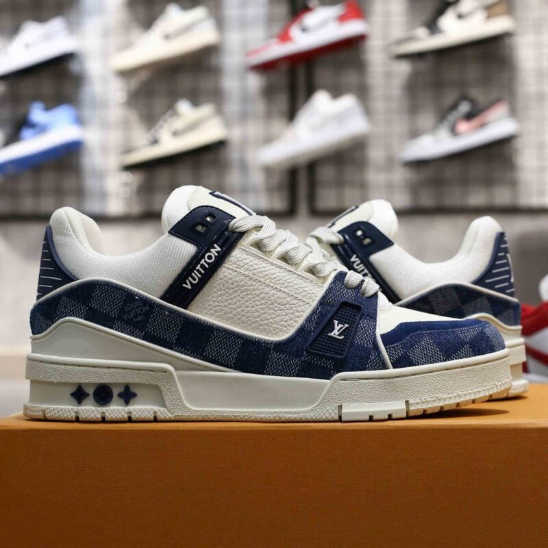 Louis Vuitton LV Trainer Sneaker 'Damier Denim Blue'