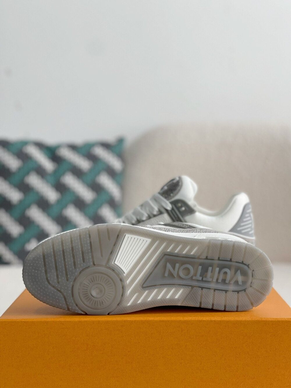 Louis Vuitton LV Trainer Sneaker 'Denim Monogram Grey Diamond'