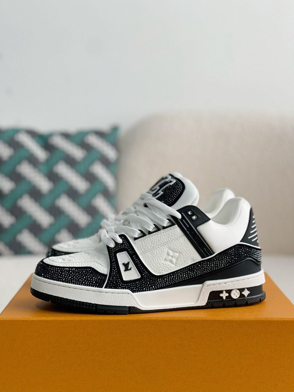 Louis Vuitton LV Trainer Sneaker 'Denim Monogram Black Diamond'