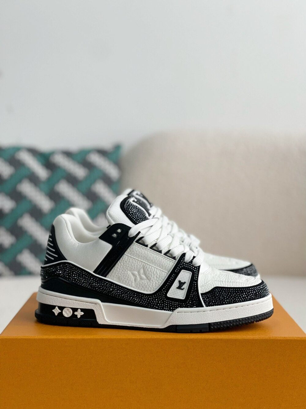 Louis Vuitton LV Trainer Sneaker 'Denim Monogram Black Diamond'