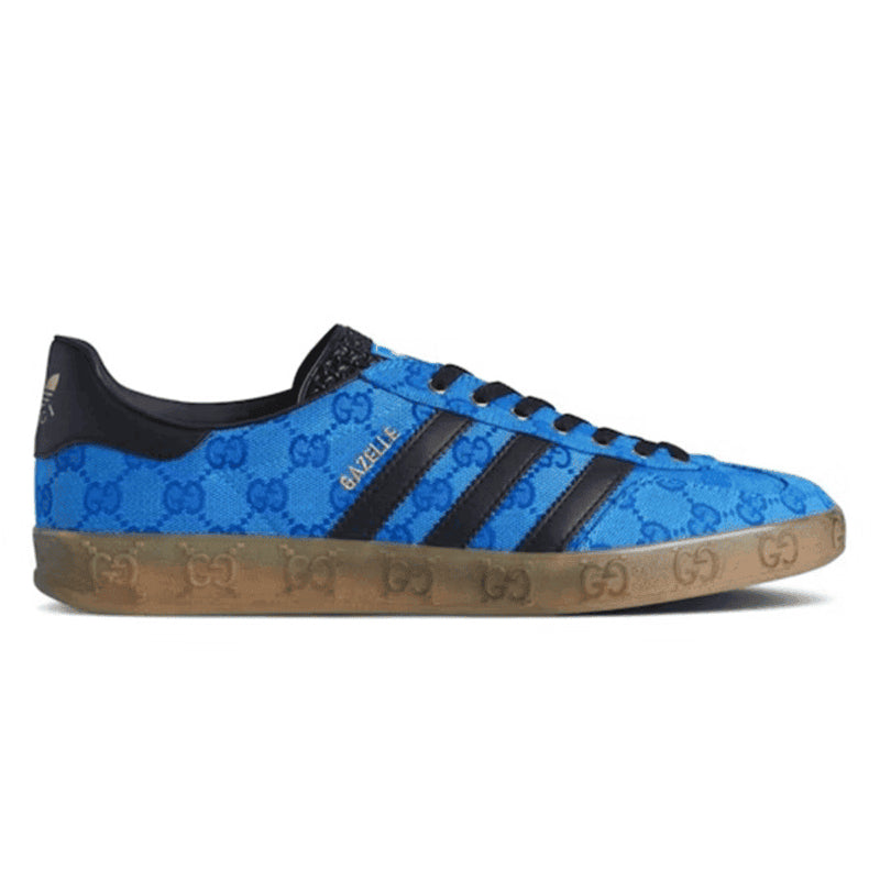 Adidas x Gucci Gazelle 'Blue GG Monogram'