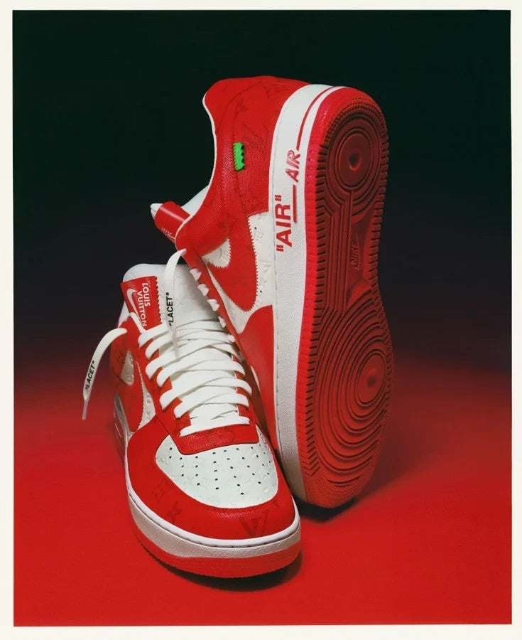 Louis Vuitton x Nike Air Force 1 Low 'By Virgil Abloh White/Red'