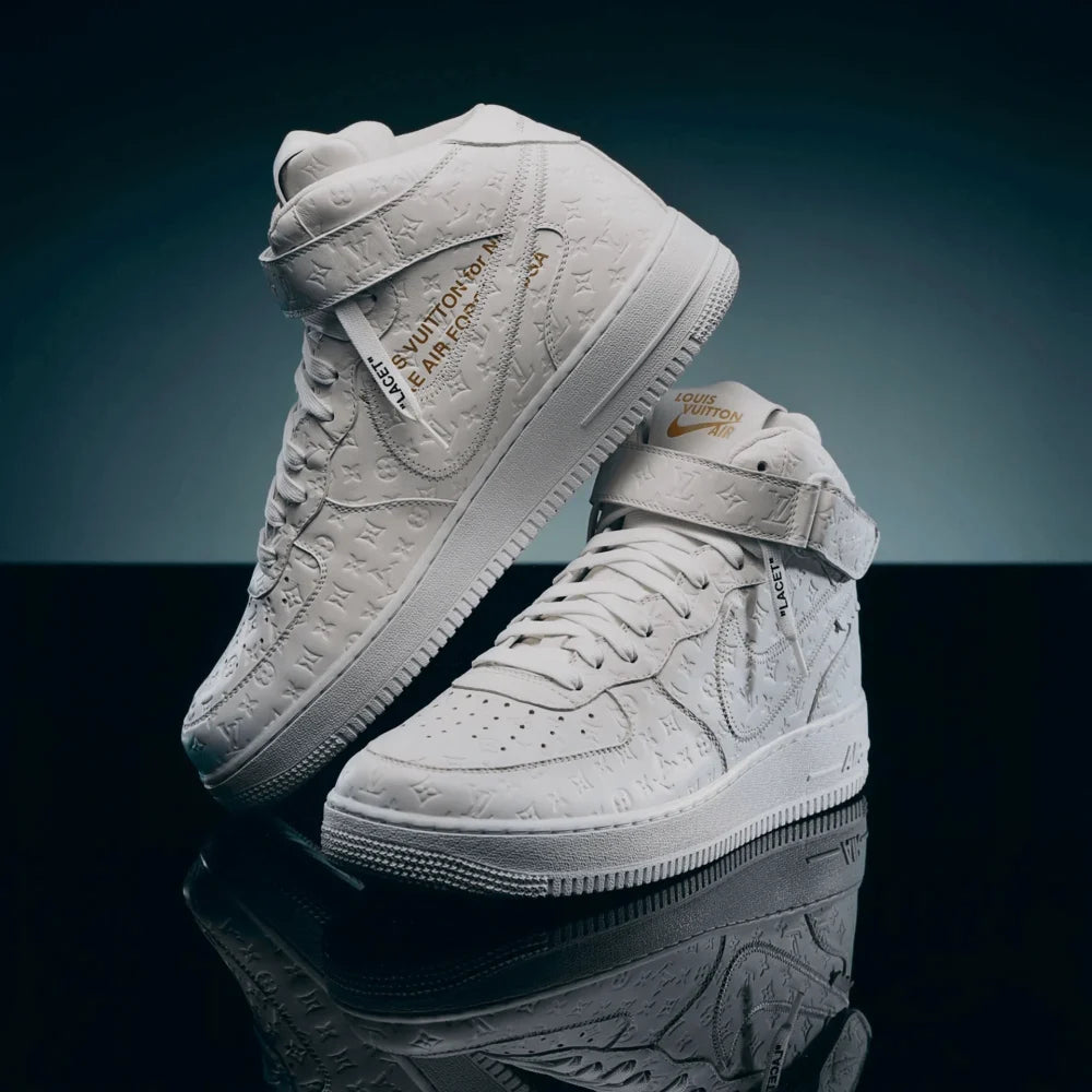 Louis Vuitton x Nike Air Force 1 Mid 'White'