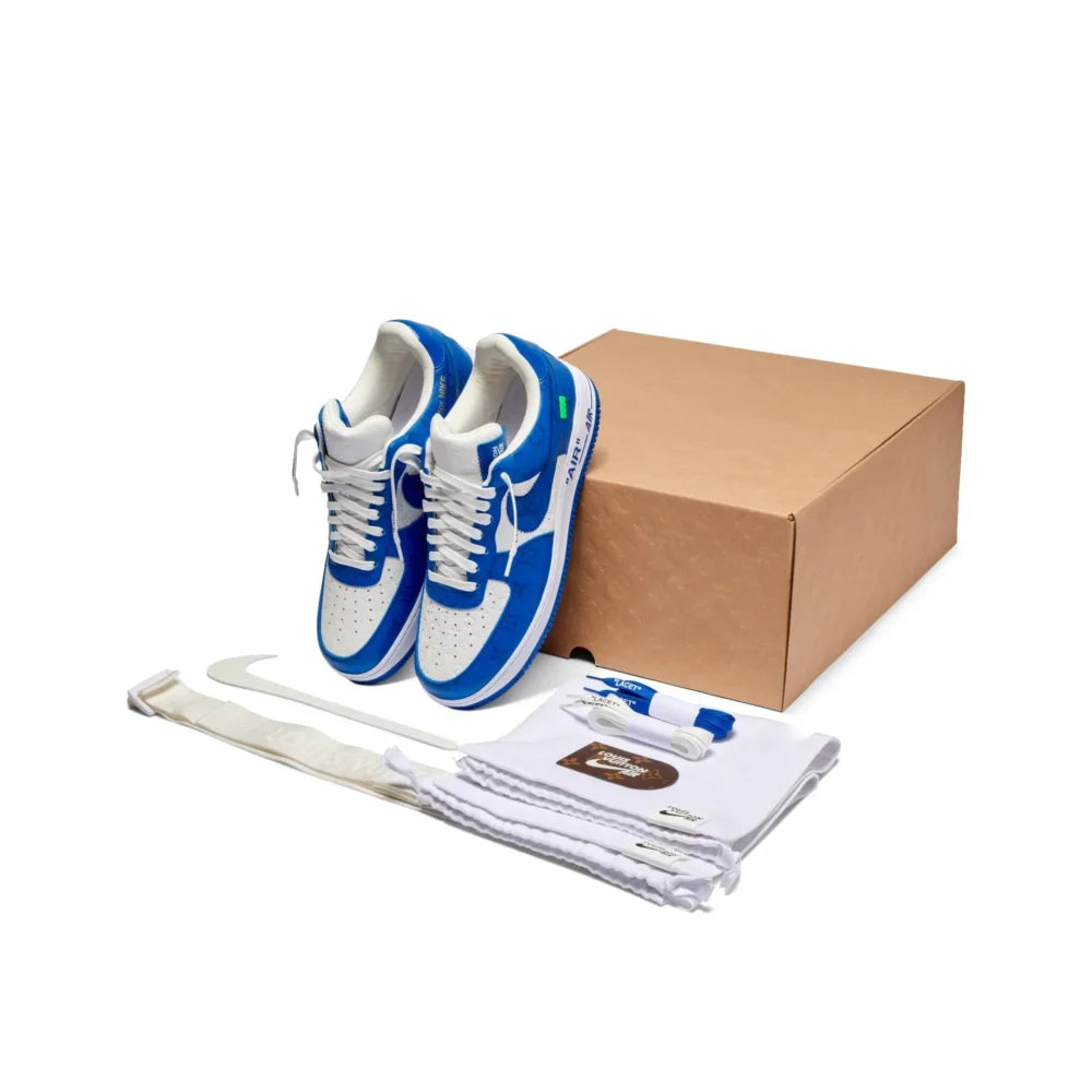 Louis Vuitton x Nike Air Force 1 Low 'By Virgil Abloh White/Blue'