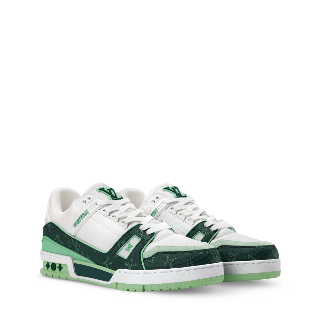 Louis Vuitton LV Trainer Sneaker 'Denim Monogram green '