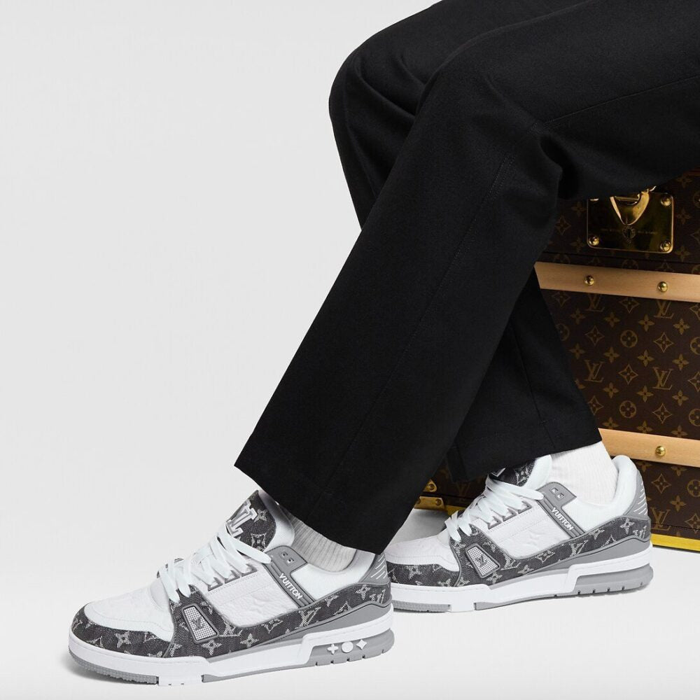 Louis Vuitton LV Trainer Sneaker 'Denim Monogram Grey'