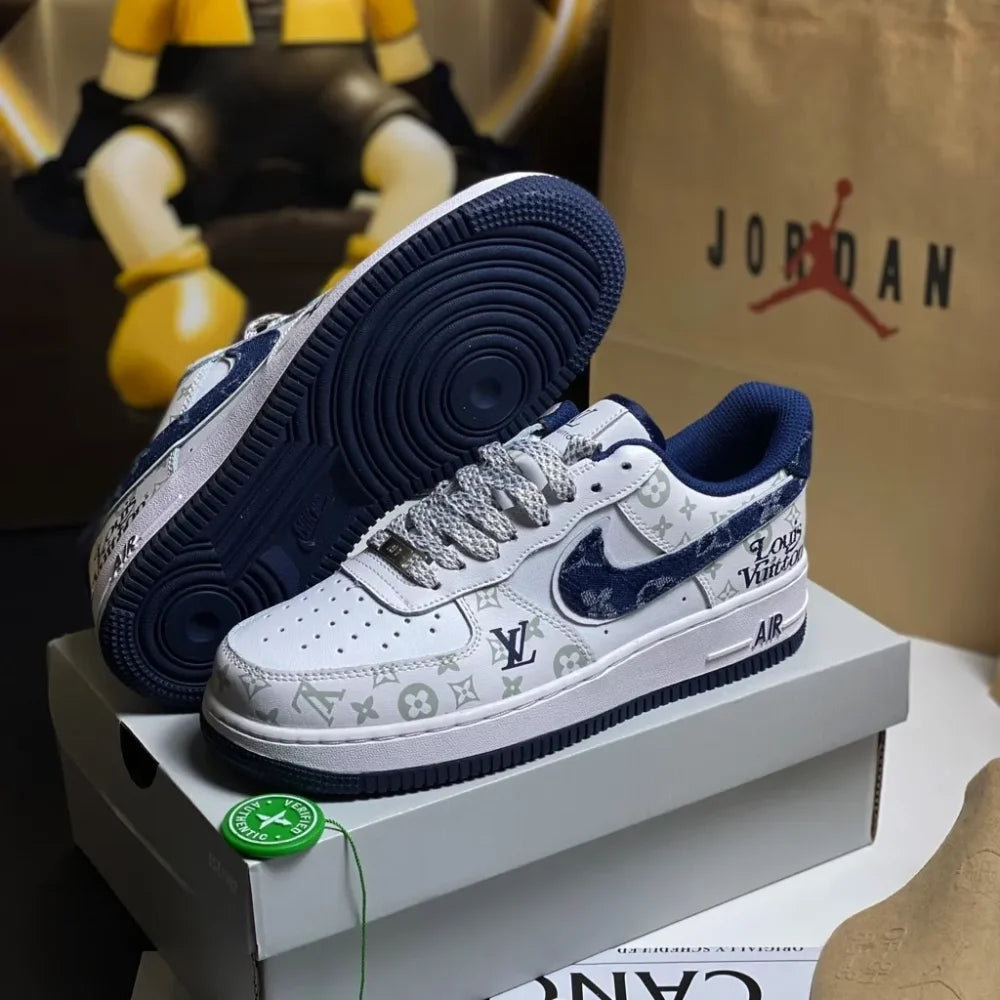 Louis Vuitton x Nike Air Force 1 07 Low 'White Blue'
