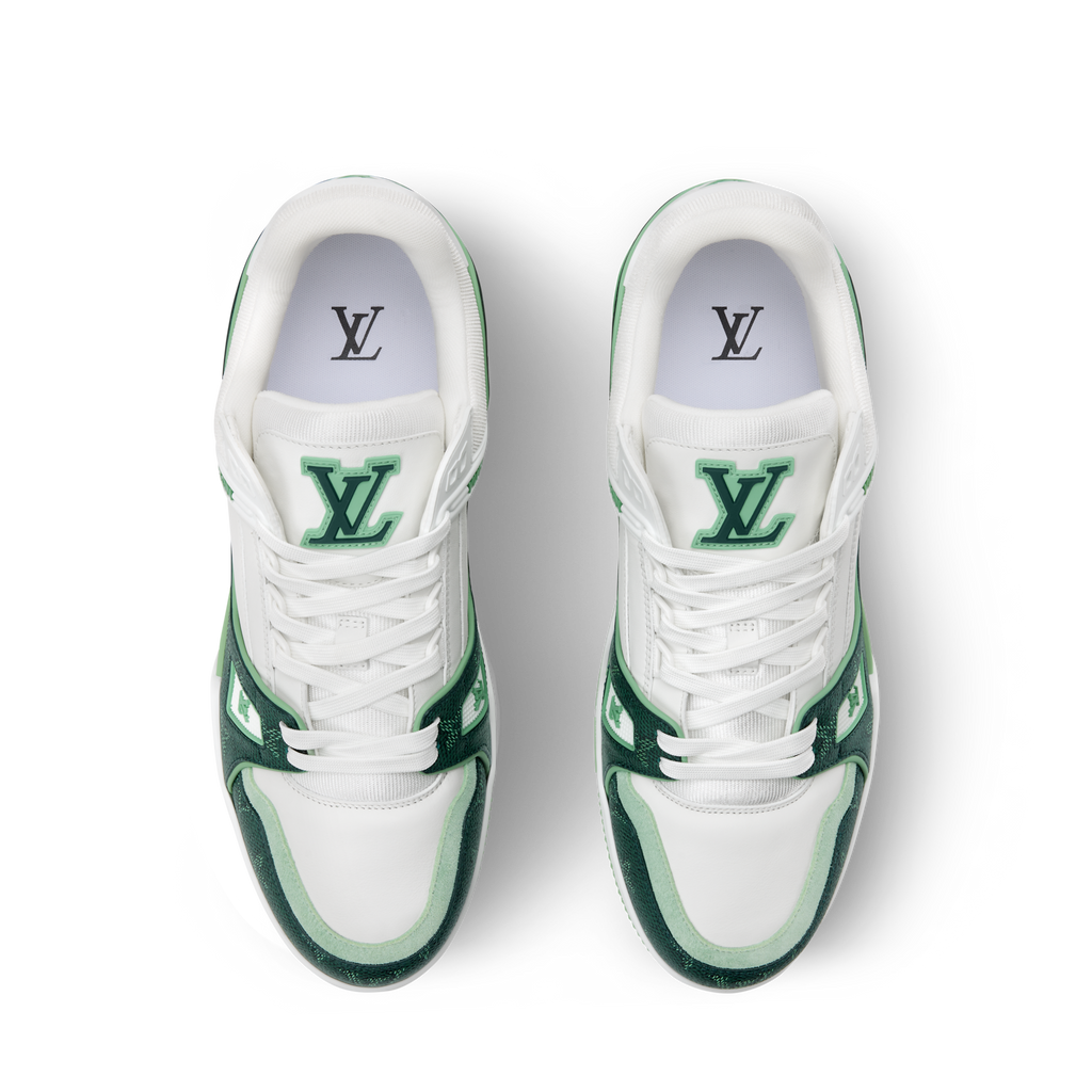Louis Vuitton LV Trainer Sneaker 'Denim Monogram green '