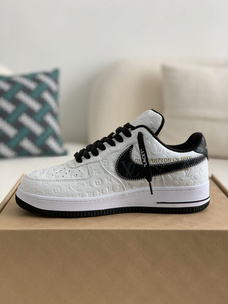 Louis Vuitton x Nike Air Force 1 Low 'White Black'