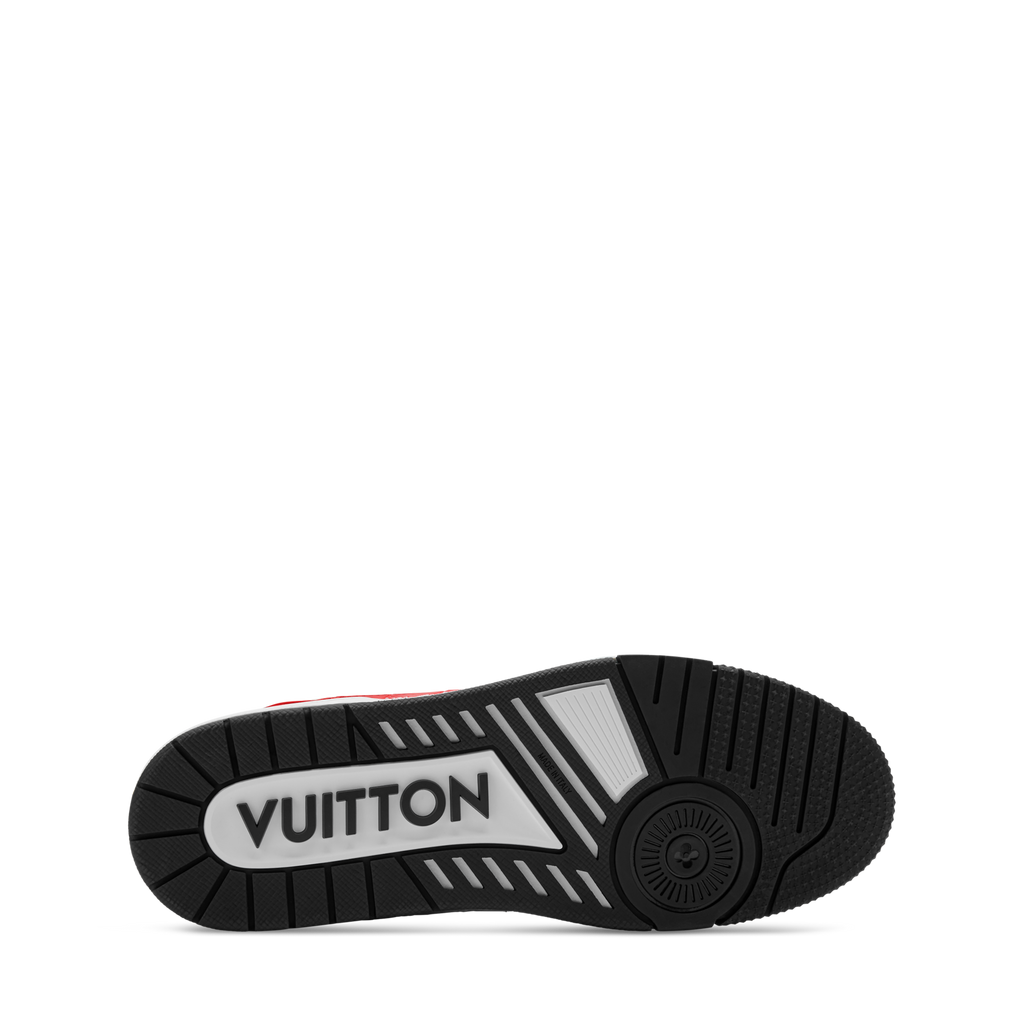 Louis Vuitton LV Trainer Red Alligator Leather Sneaker