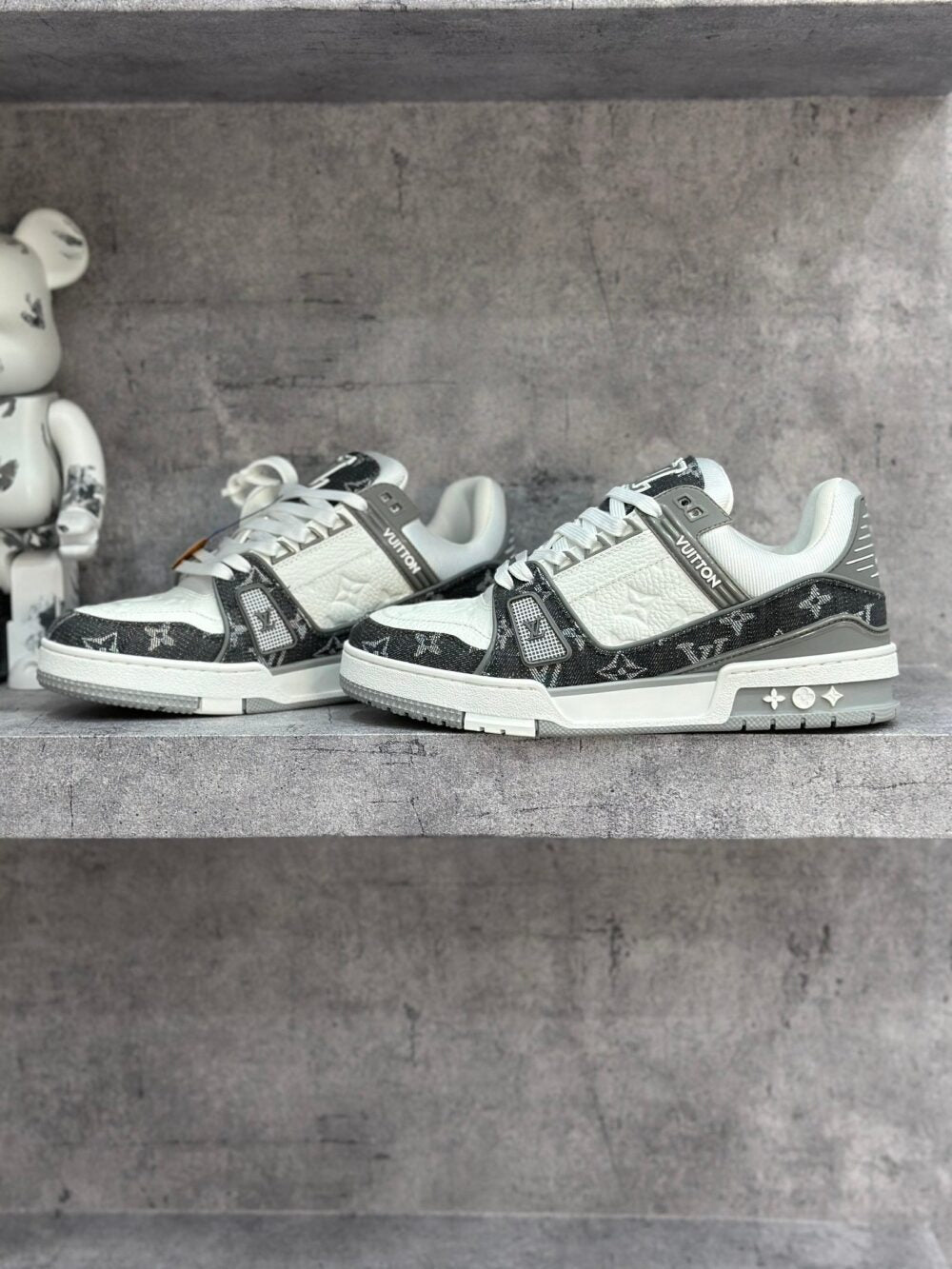 Louis Vuitton LV Trainer Sneaker 'Denim Monogram Grey'