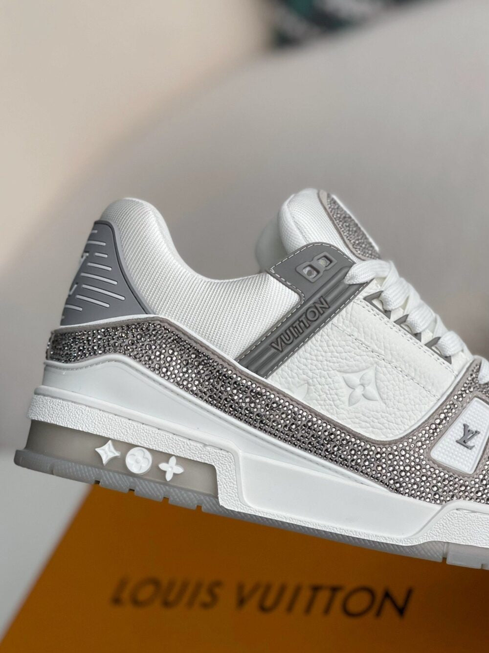 Louis Vuitton LV Trainer Sneaker 'Denim Monogram Grey Diamond'
