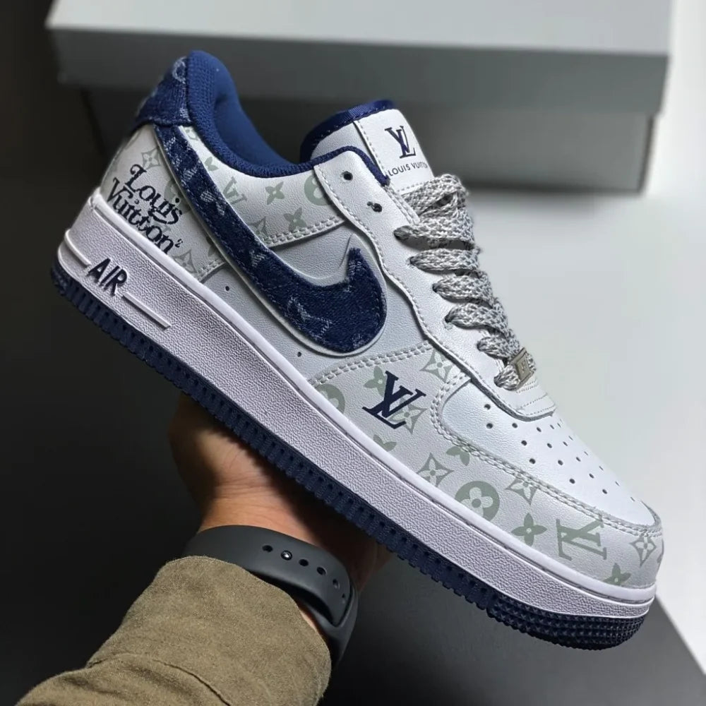 Louis Vuitton x Nike Air Force 1 07 Low 'White Blue'