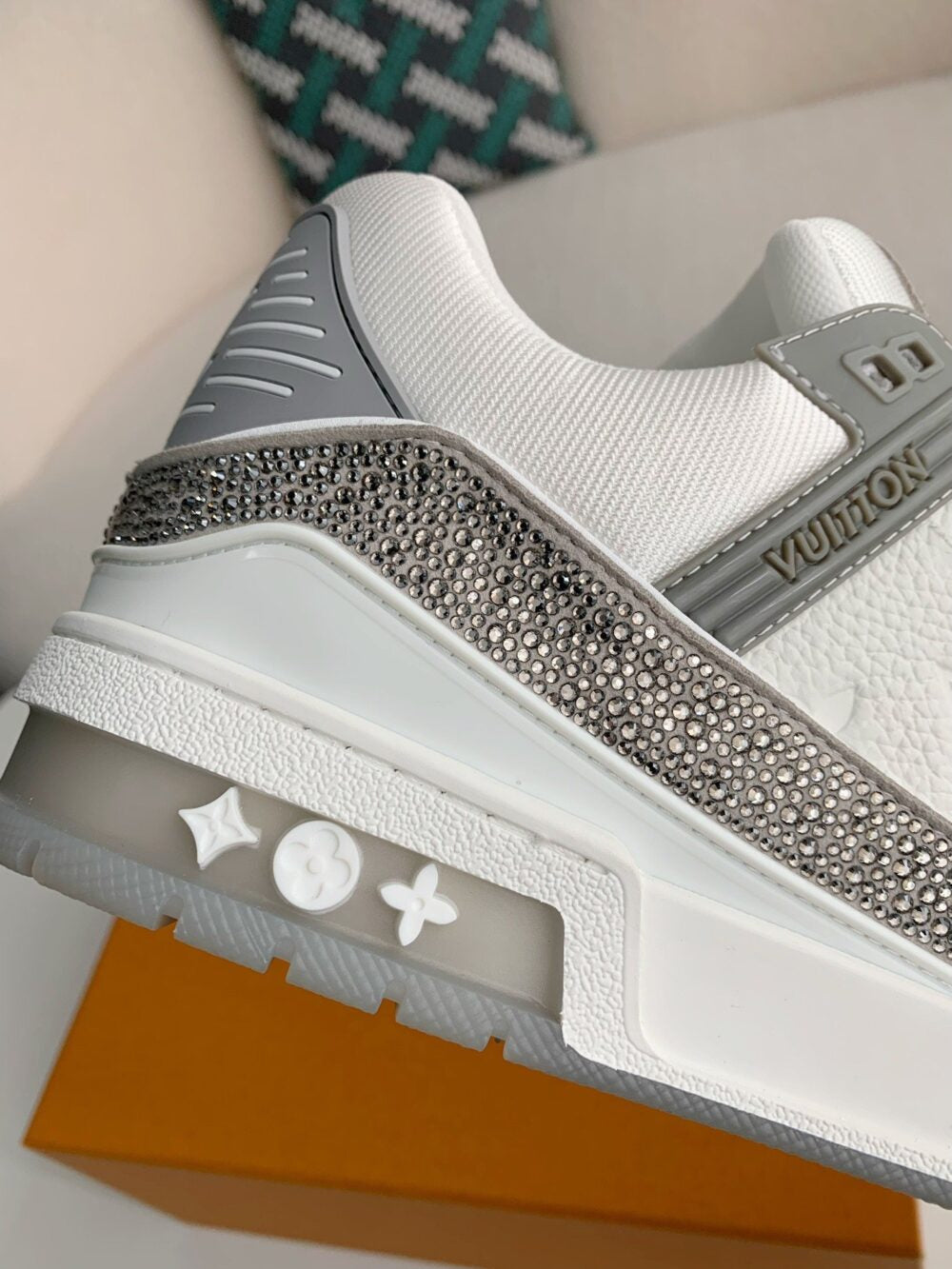 Louis Vuitton LV Trainer Sneaker 'Denim Monogram Grey Diamond'