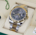 Rolex Datejust 41mm Wimbledon Roman Dial Oyster