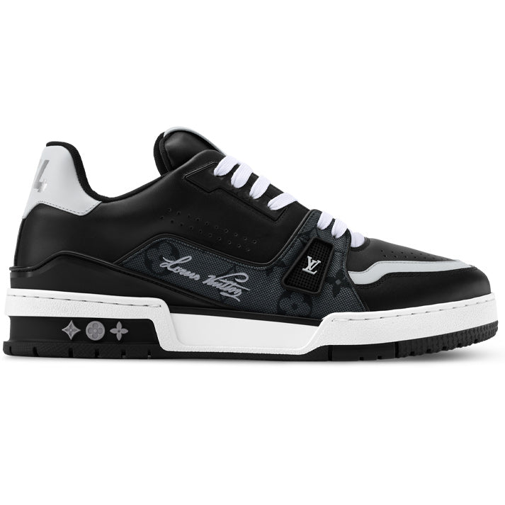 Louis Vuitton LV Trainer Black Monogram Leather Sneaker