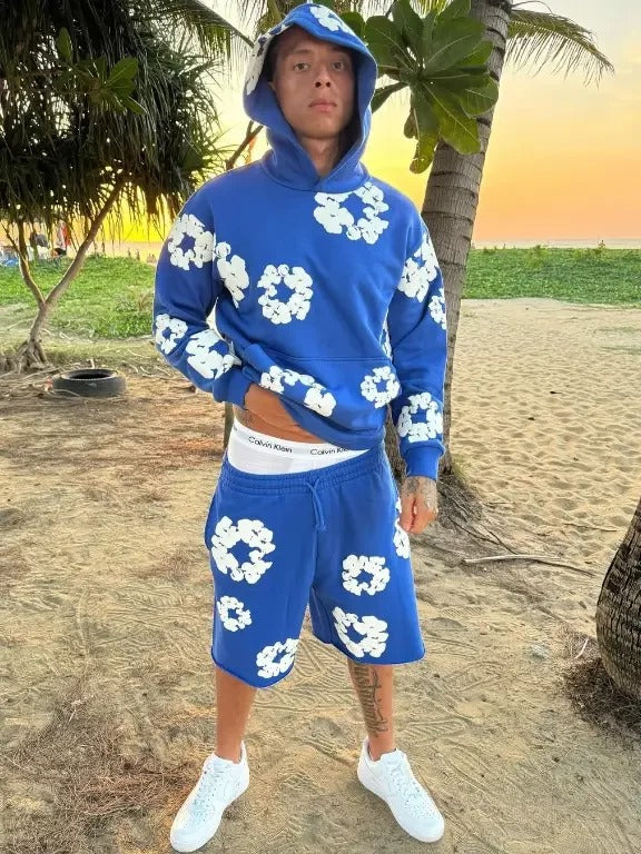 Denim Tears 'The Cotton Wreath' HOODIE Royal Blue