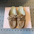 Miu Faded Mules Brown Suede