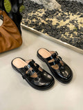 Loewe Campo Mary Jane Mule Multicolor Cowhide