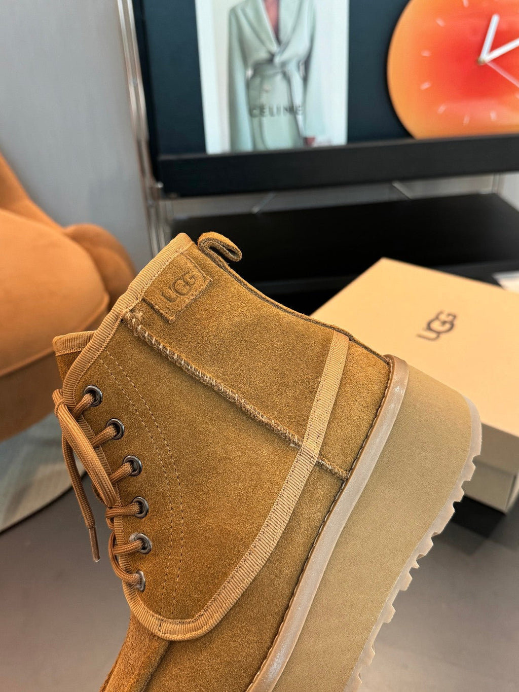 UGG Martin Boots Flat Sole Suede