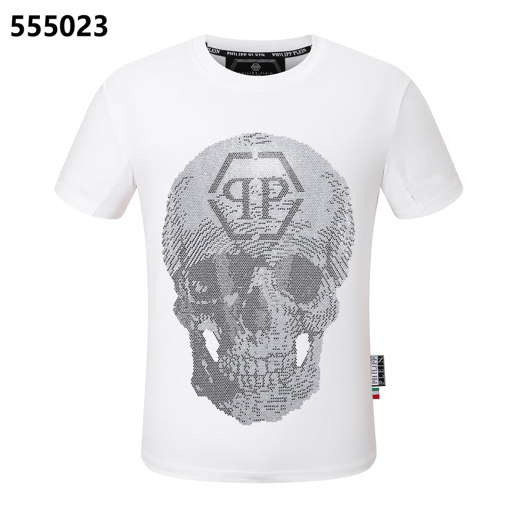 PHILIPP PLEIN Round-neck T-shirt with a skull design