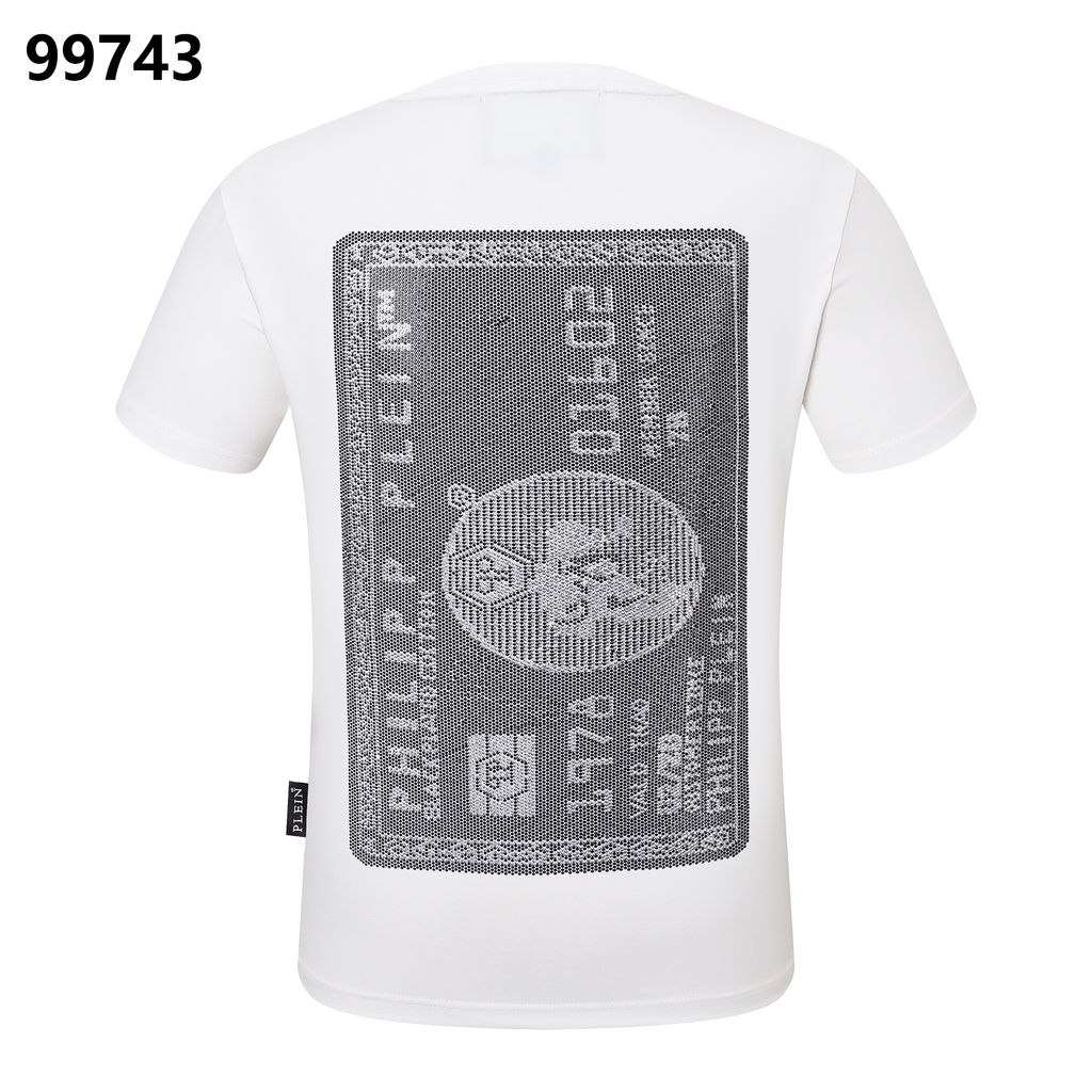 PHILIPP PLEIN “1978” Skull Diamond-Embellished Crew Neck T-Shirt