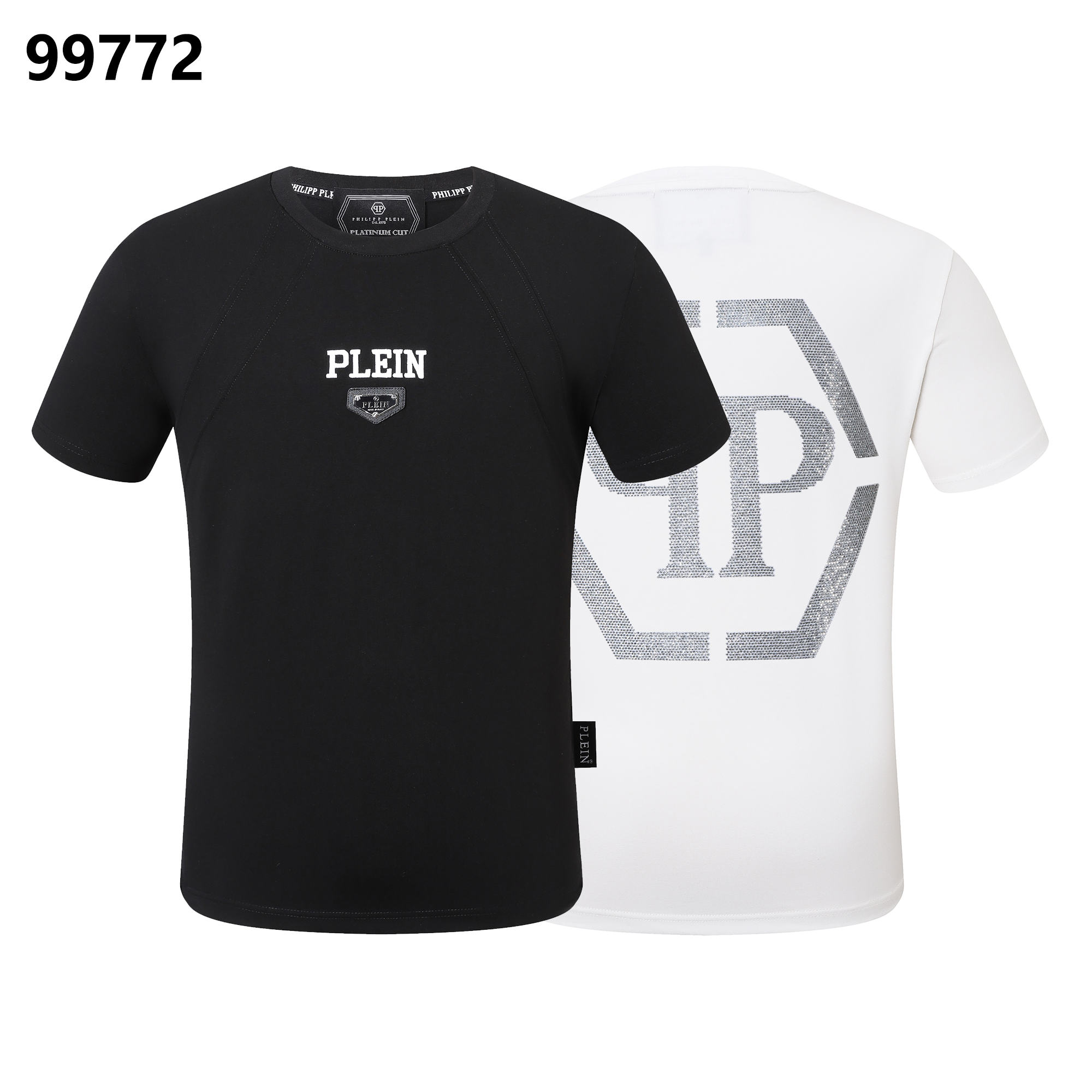 PHILIPP PLEIN Round-Neck T-Shirt with Letter Print