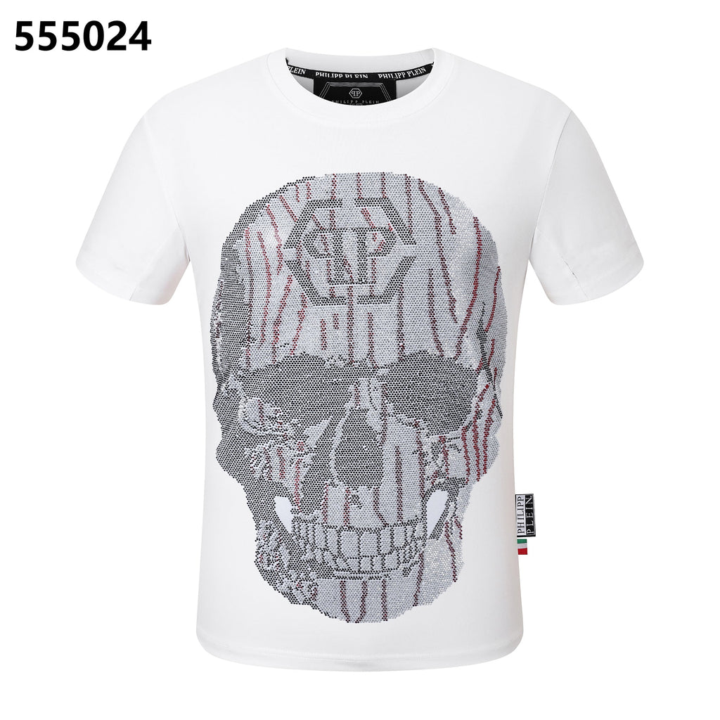 PHILIPP PLEIN Round-neck T-shirt with a skull design