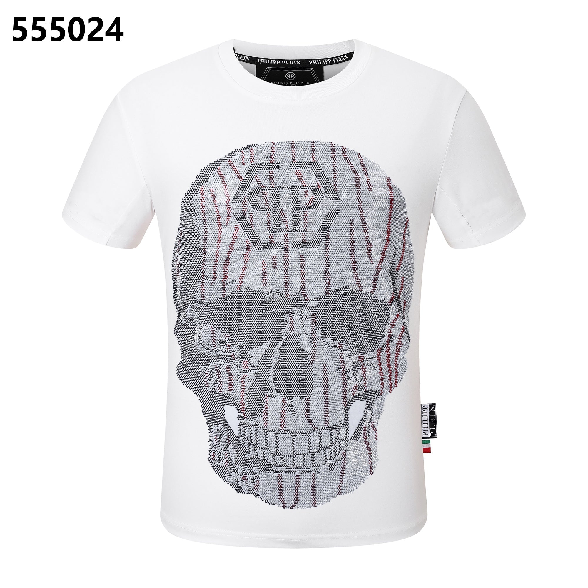 PHILIPP PLEIN Round-neck T-shirt with a skull design