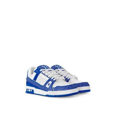 Louis Vuitton LV Trainer Sneaker 'Denim Monogram Blue Diamond'
