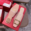 Viv Mules Light Pink Patent Leather 307797