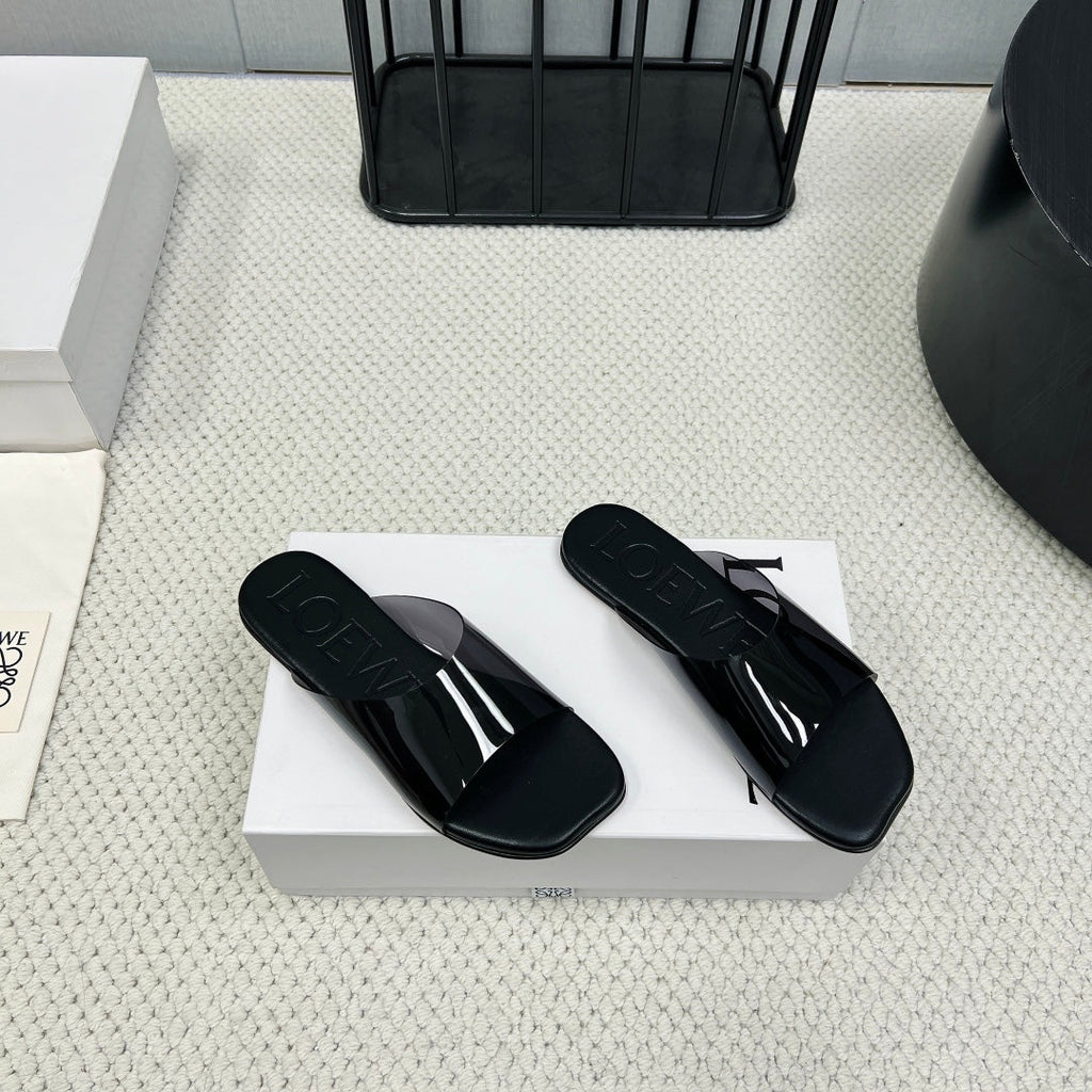 Loewe 25 Transparent Slide PVC Sheepskin 211983