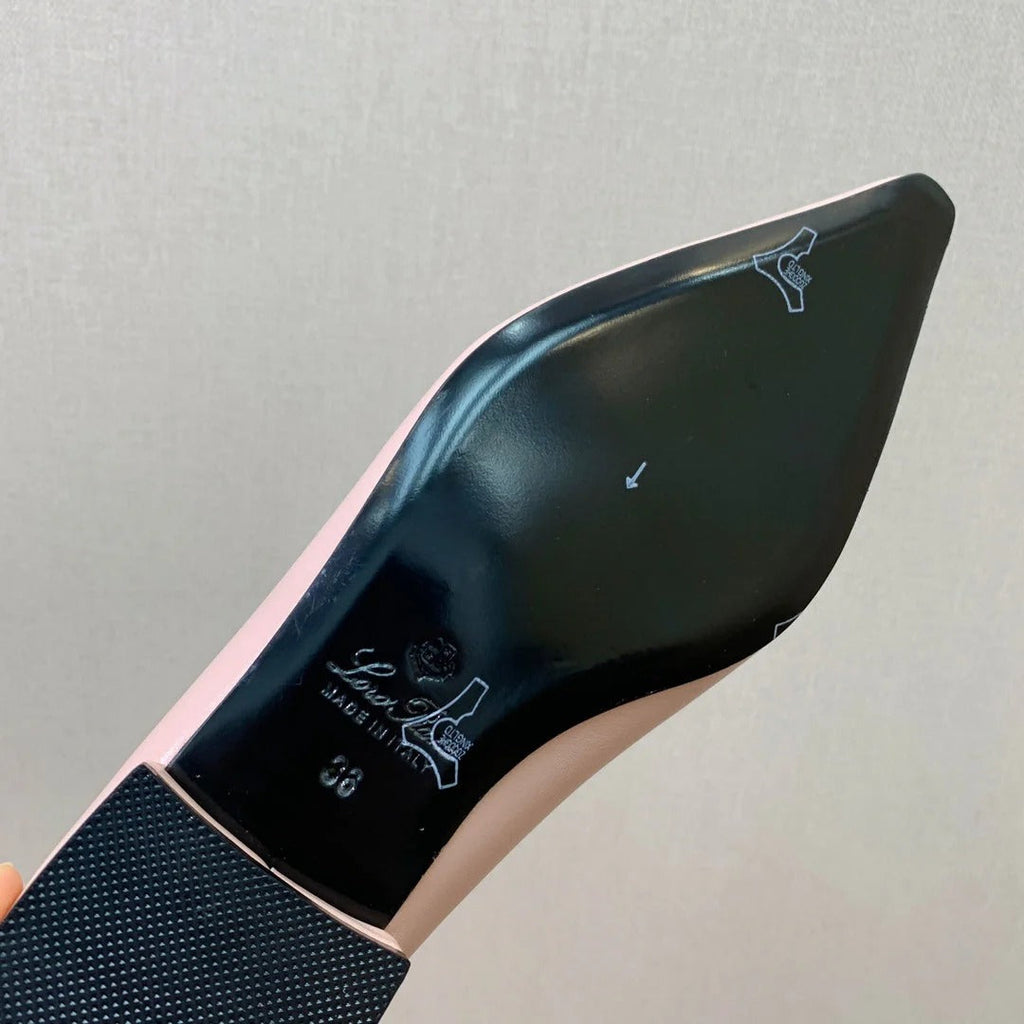 LP REBECCA BALLERINAS PASTEL PINK CALFSKIN